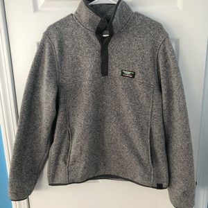 L.L.Bean sweater fleece pull over- Gray Heather